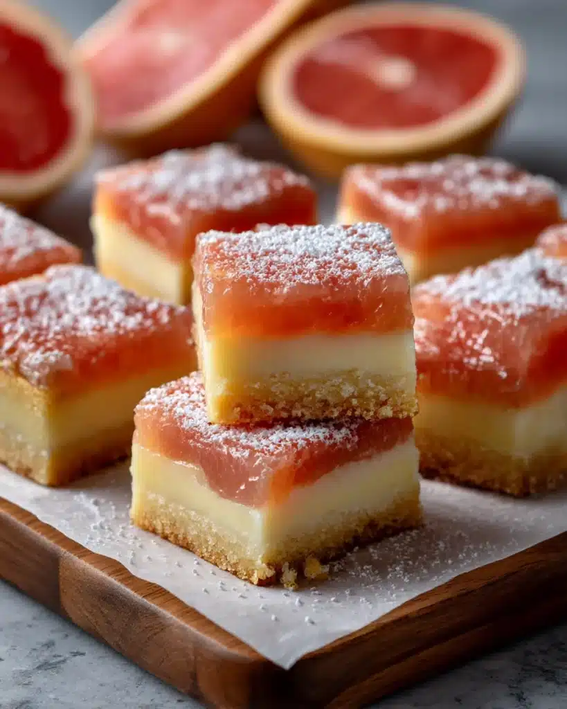 Pink Grapefruit Dessert Bars Recipe