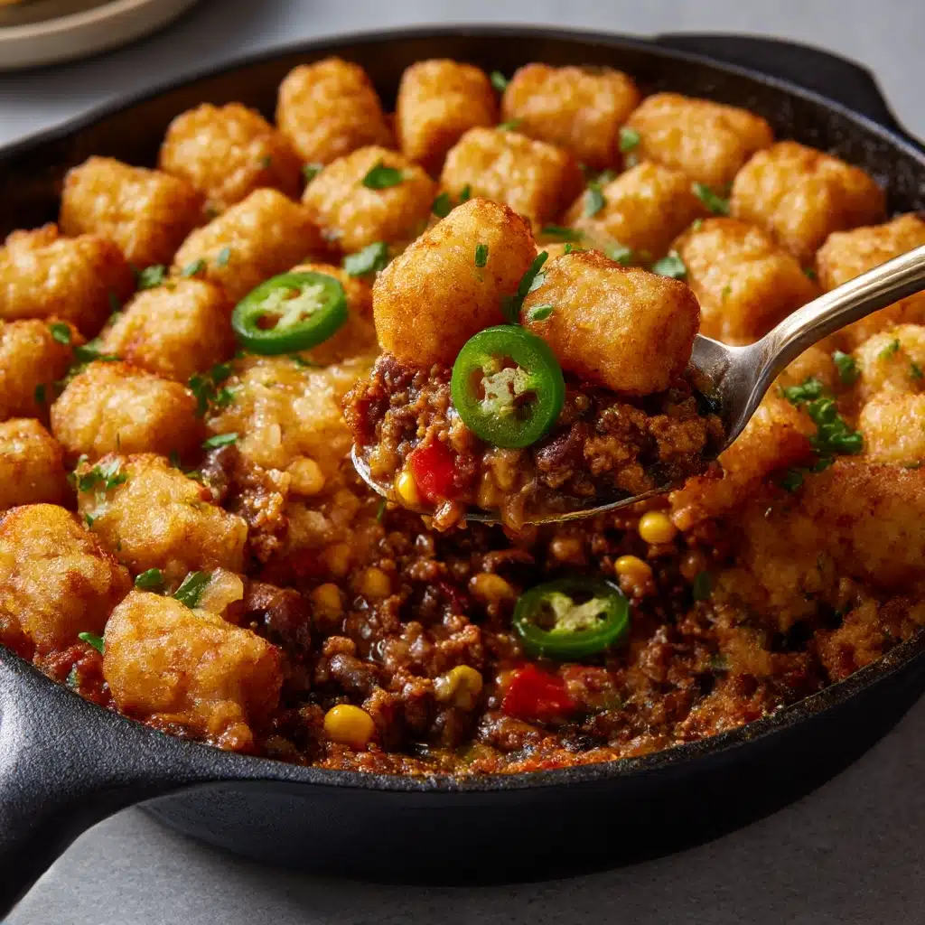 Southwest Sweet Potato Tater Tot Hotdish Recipe - Recipe Image