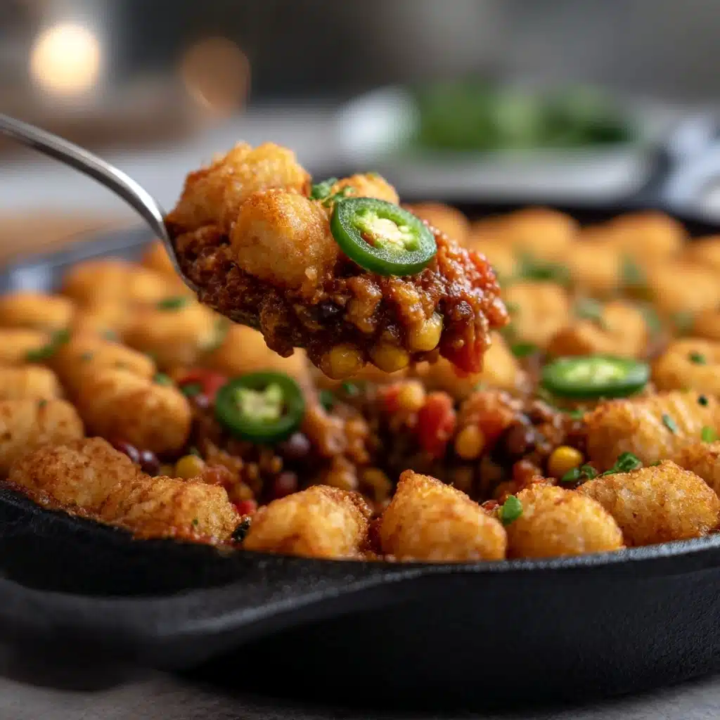 Southwest Sweet Potato Tater Tot Hotdish Recipe - Recipe Image