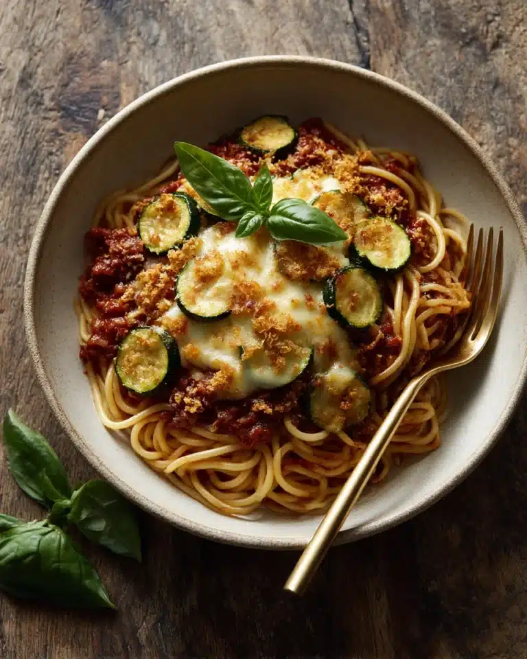 Spaghetti with Crispy Zucchini Recipe