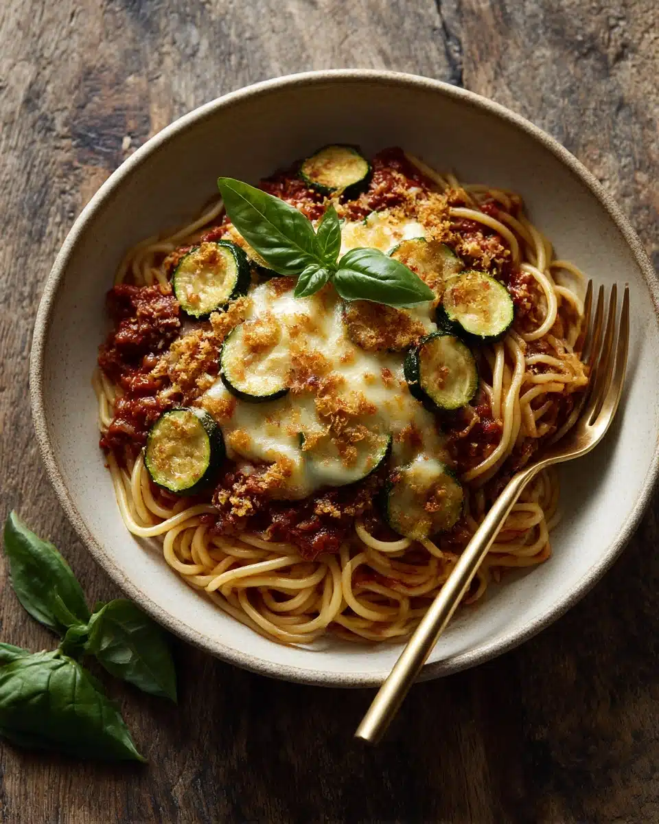 Spaghetti with Crispy Zucchini Recipe