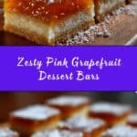 Pink Grapefruit Dessert Bars Recipe