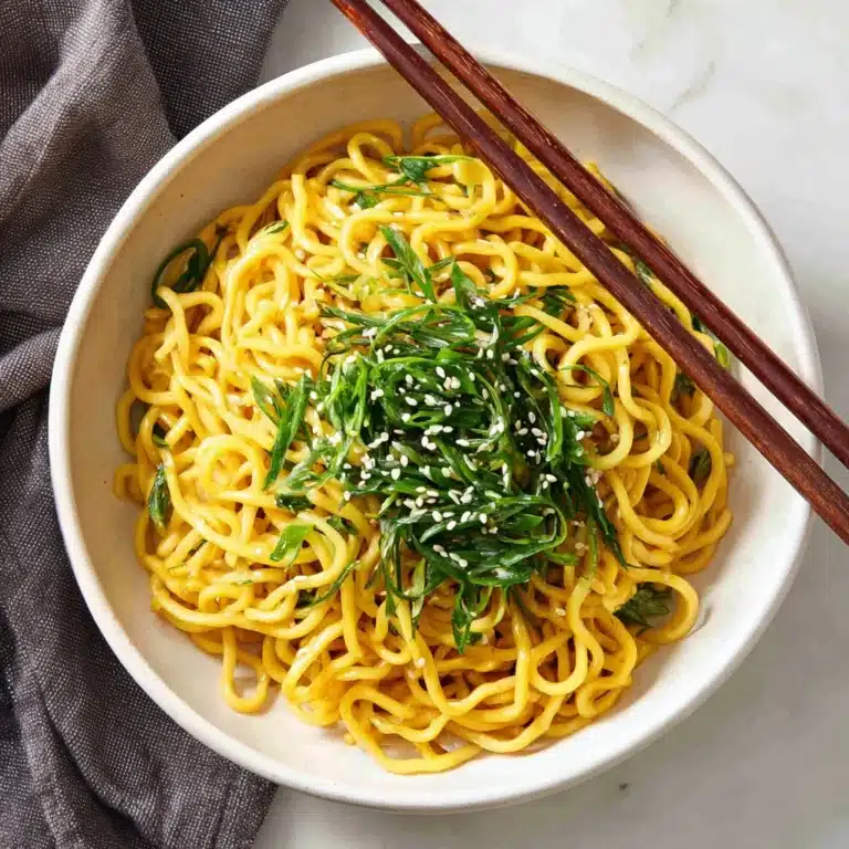 Sesame Garlic Ramen Noodles Recipe