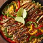 Chicken Fajita Rice Bowl (One Pan) Recipe