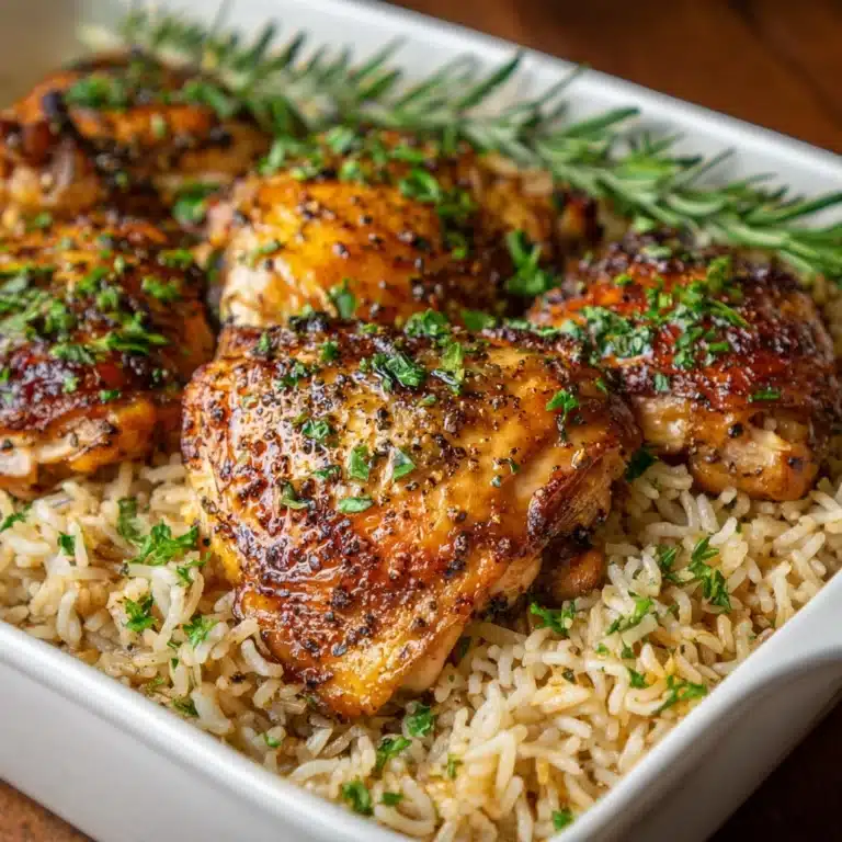 Oven-Baked Chicken and Rice Recipe