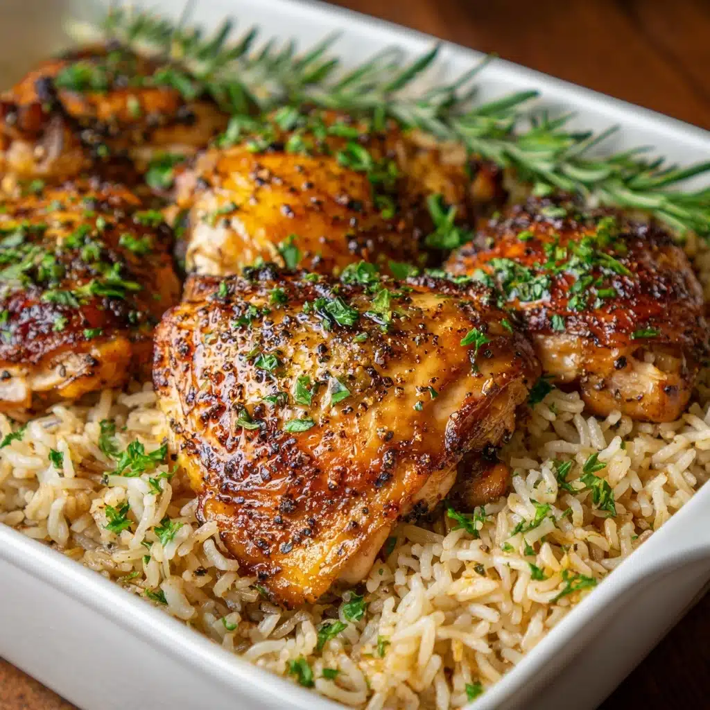 Oven-Baked Chicken and Rice Recipe - Recipe Image