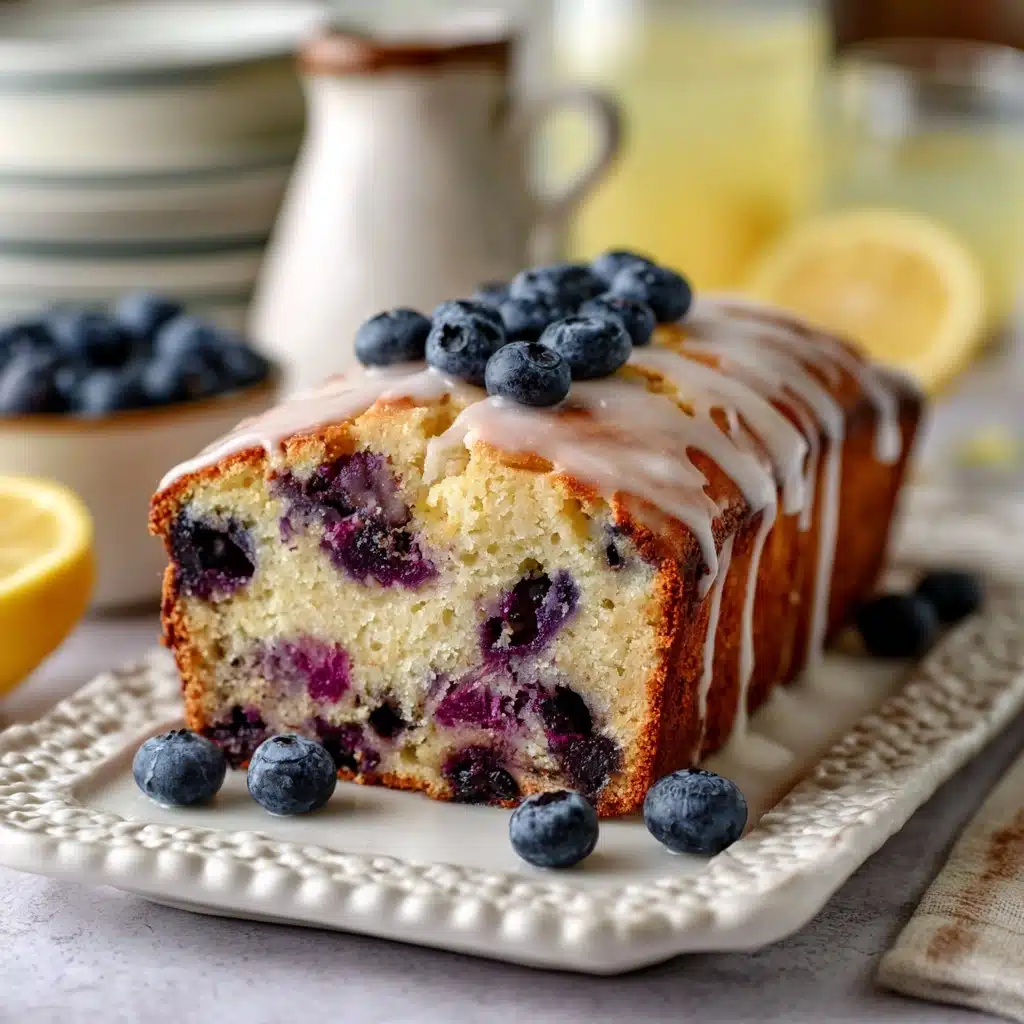 Blueberry Bread with Lemon Glaze Recipe