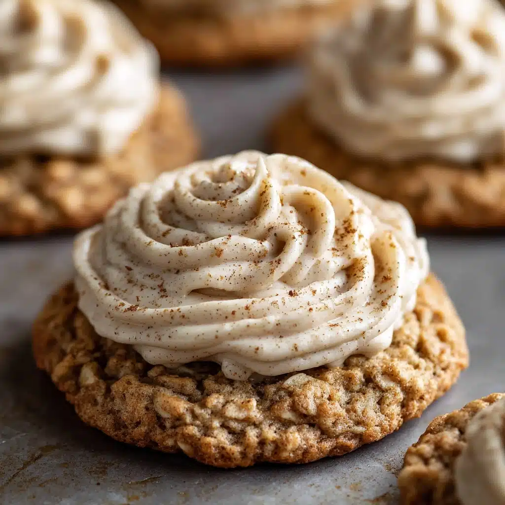 Pumpkin Oatmeal Cookies with Cinnamon Cream Cheese Frosting Recipe