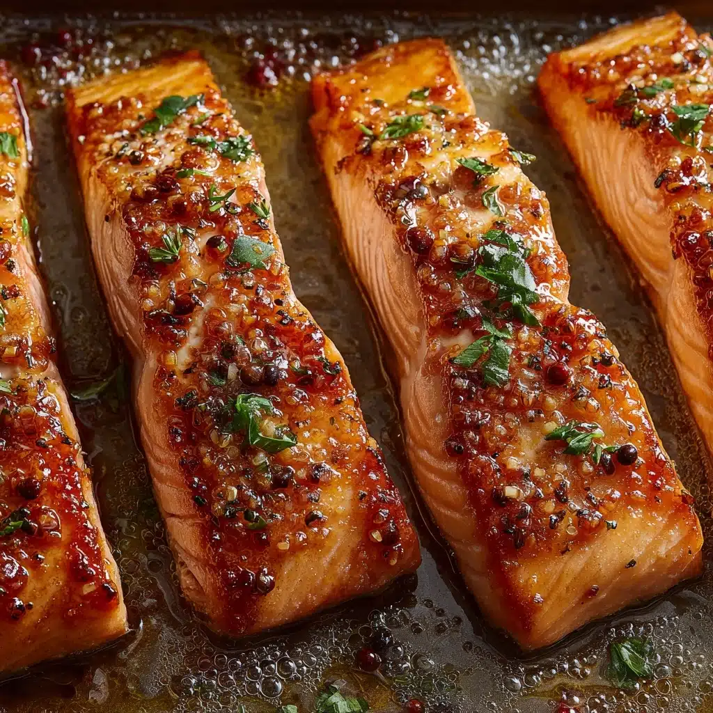Air Fryer Honey Mustard Glazed Salmon Recipe
