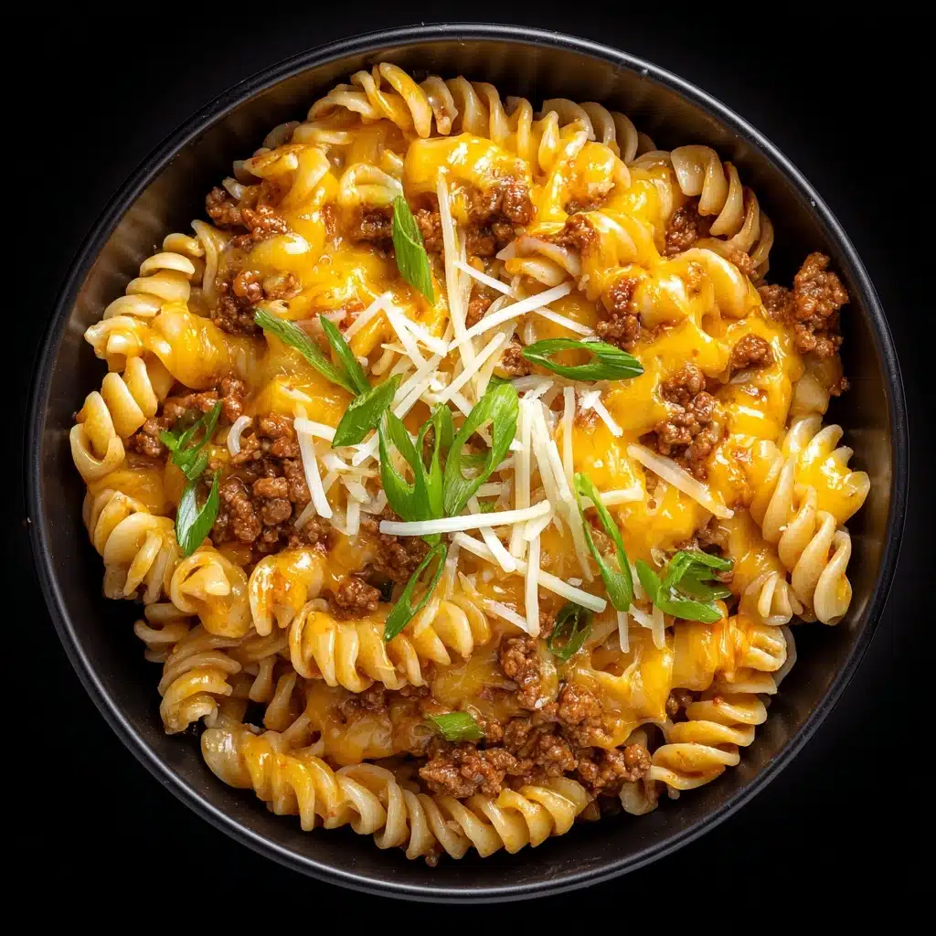 One-Pot Beef and Cheddar Ranch Pasta Recipe - Recipe Image