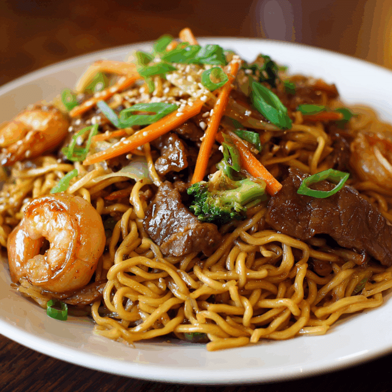 Shrimp Teriyaki Steak Noodles Recipe