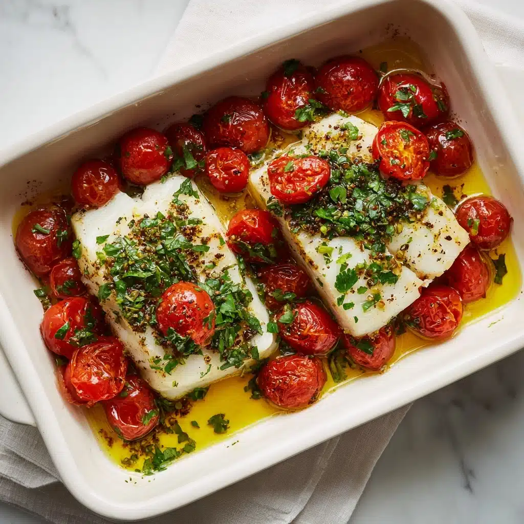 Cod with Tomato and Herb Butter Recipe
