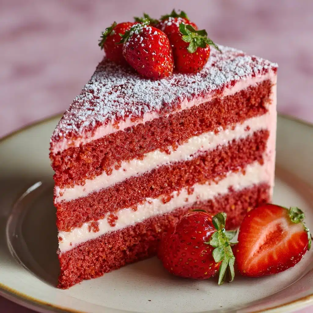 Strawberry Velvet Cake Recipe