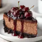 No-Bake Cherry Chocolate Cheesecake Recipe