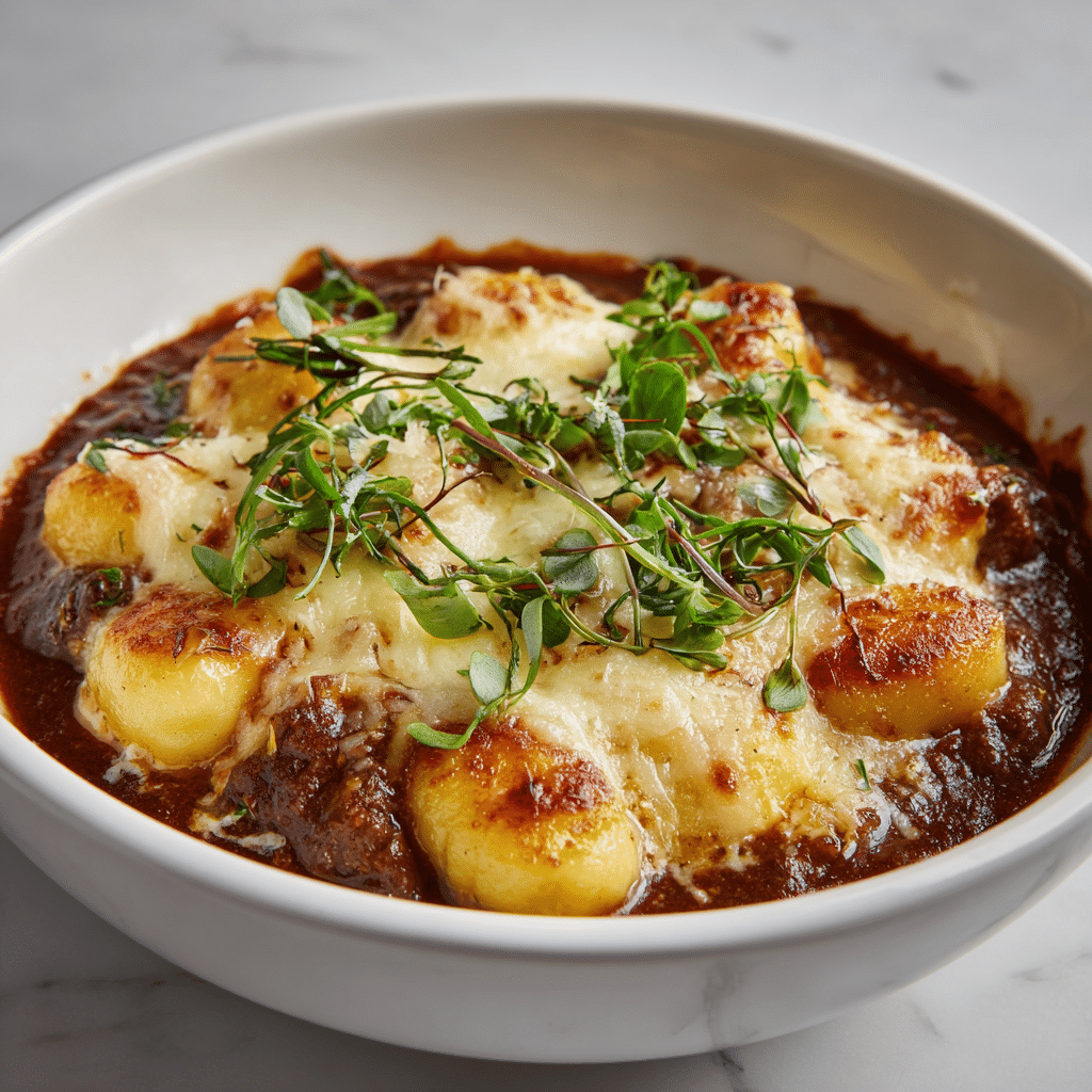 Baked French Onion Gnocchi Recipe