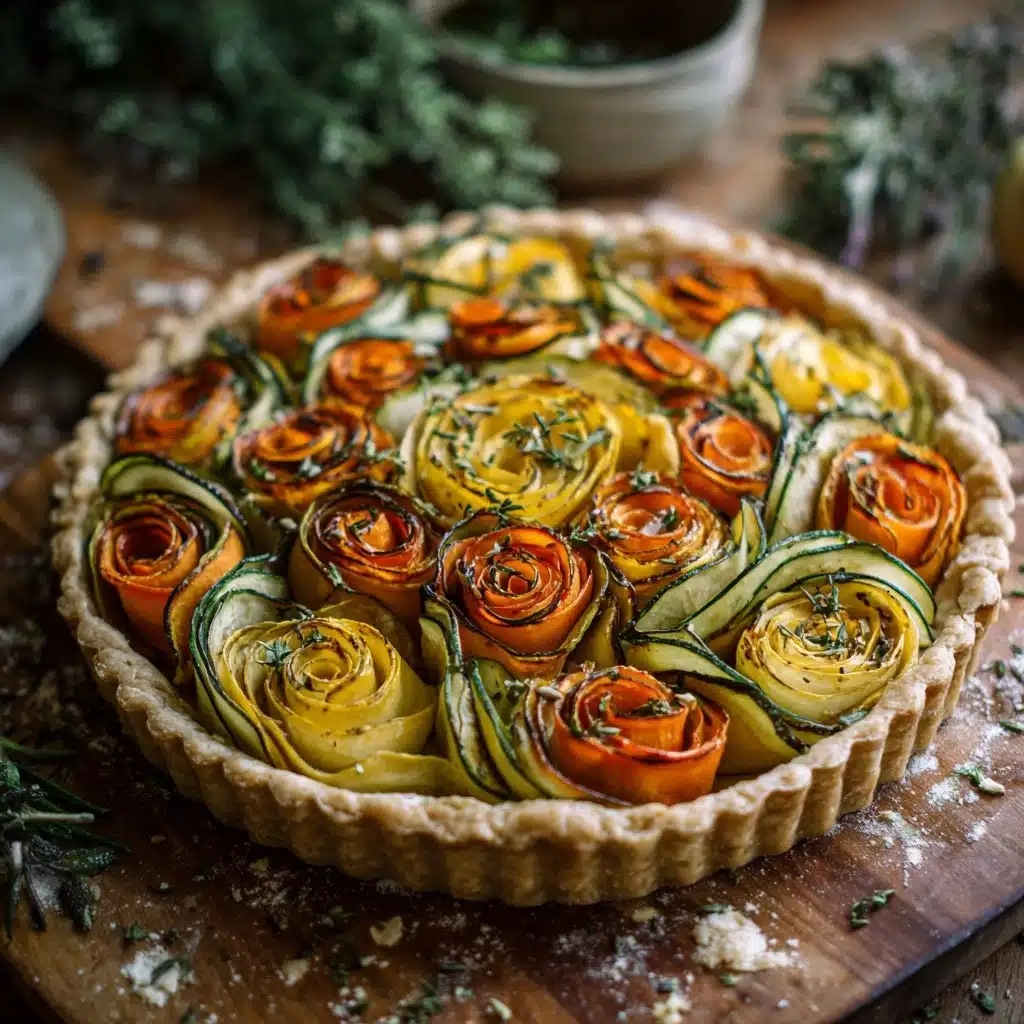 Vegetable Tart in Buttery Puff Pastry Recipe