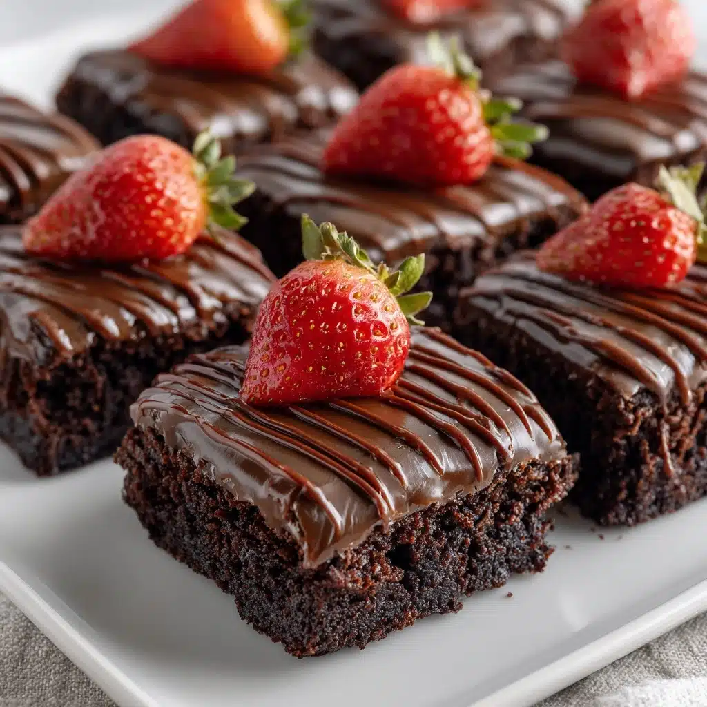 Chocolate-Covered Strawberry Brownies Recipe