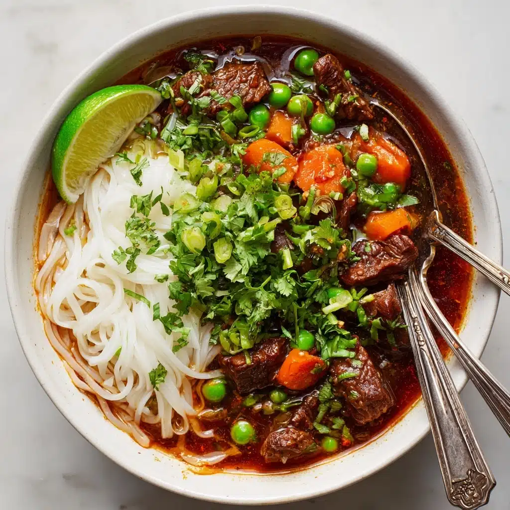Bò Kho: Spicy Vietnamese Beef Stew with Noodles Recipe
