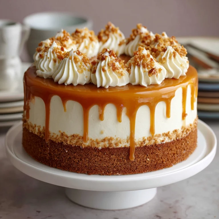 Caramel Crunch Cake Recipe