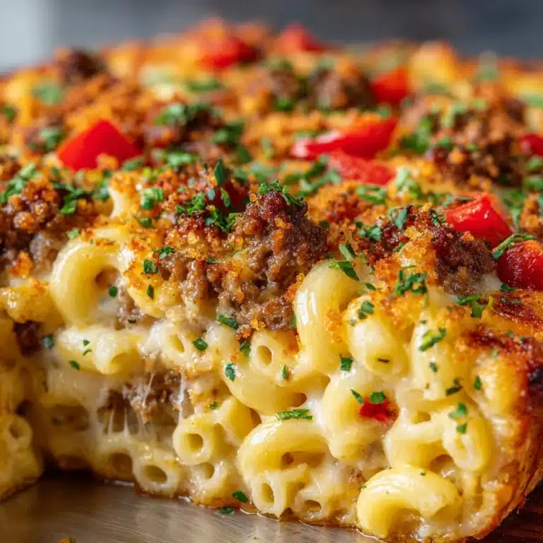 Loaded Cheeseburger Alfredo Pasta Recipe