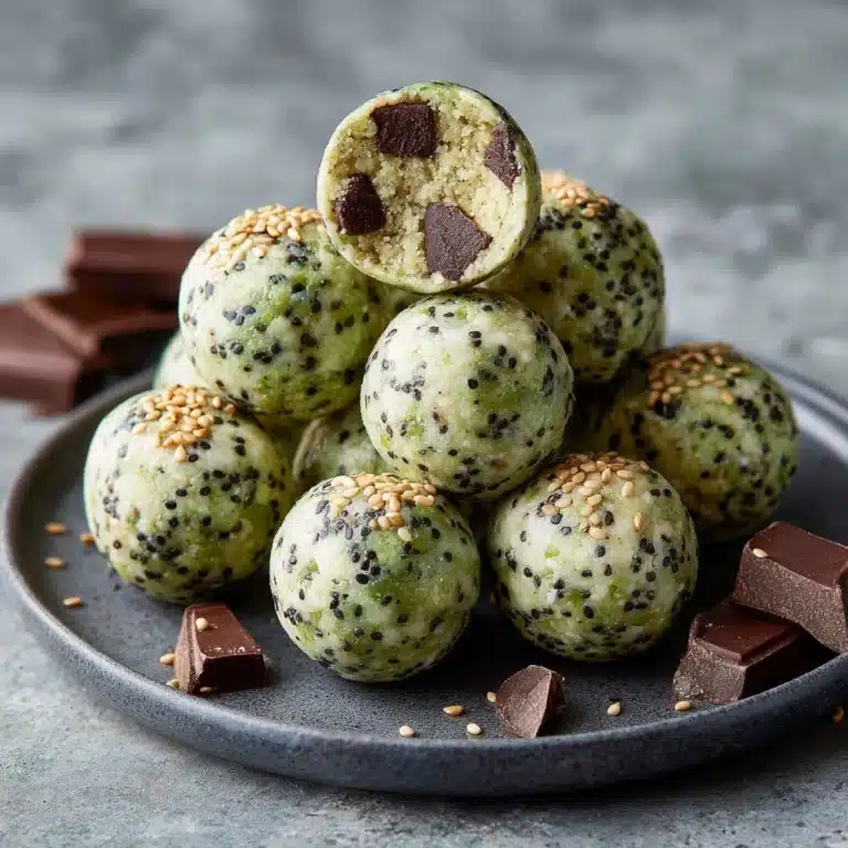 Mint Chocolate Chip Protein Balls Recipe