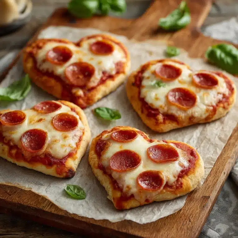 Heart Shaped Mini Pizzas | Valentine’s Day Recipe Ideas Recipe