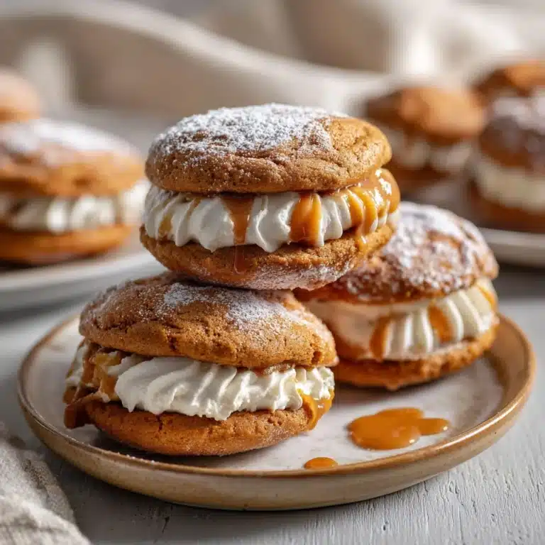 Apple Cider Whoopie Pie Cookies with Caramel Recipe
