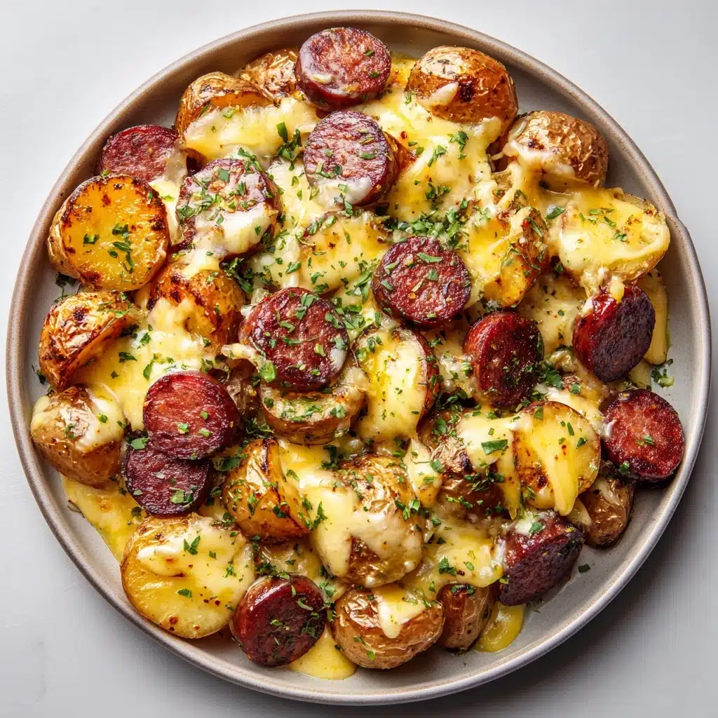 Cheesy Ranch Potatoes and Smoked Sausage Recipe