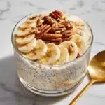 Healthy Banana Bread Overnight Oats Recipe