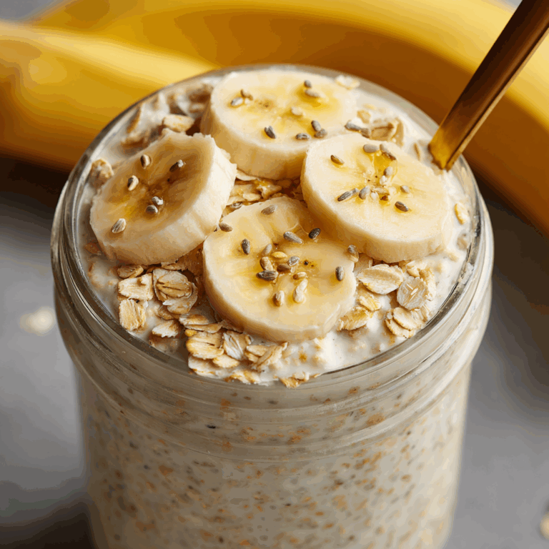 Banana Bread Overnight Oats Recipe