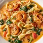 Best Creamy Shrimp Tuscan Fettuccine Recipe