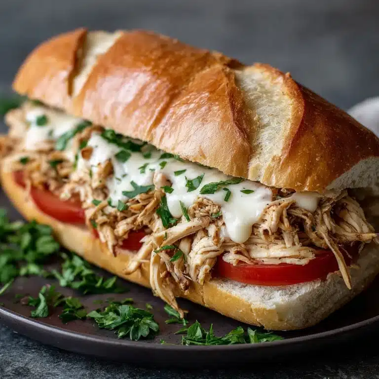 Slow Cooker Chicken Philly Sandwiches Recipe