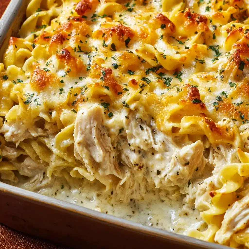 Cheesy Chicken Noodle Casserole Recipe - Recipe Image