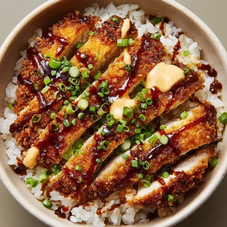 Japanese Katsu Bowls with Tonkatsu Sauce Recipe