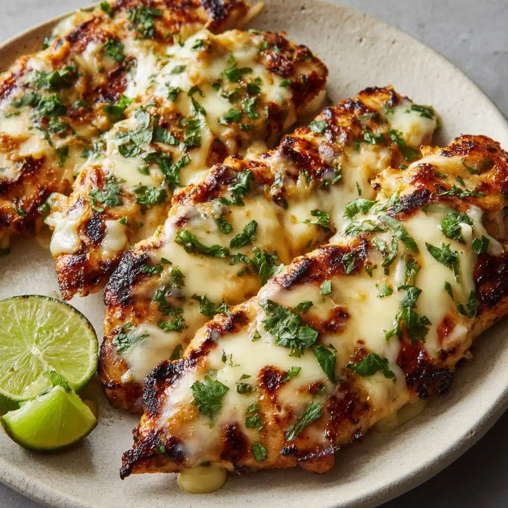 Grilled Salsa Verde Chicken with Pepper Jack Recipe