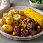Slow Cooker Steak, Potatoes, and Corn Recipe