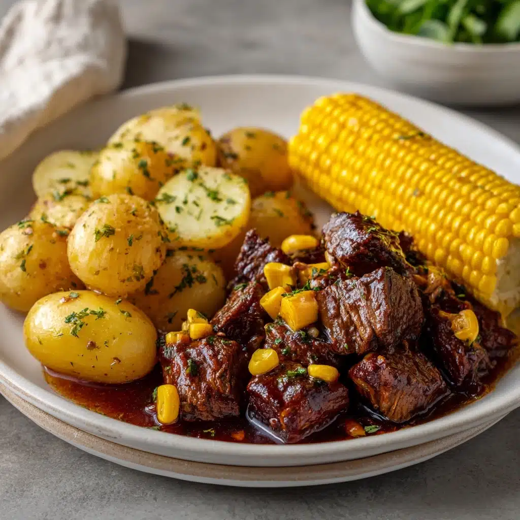 Slow Cooker Steak, Potatoes, and Corn Recipe
