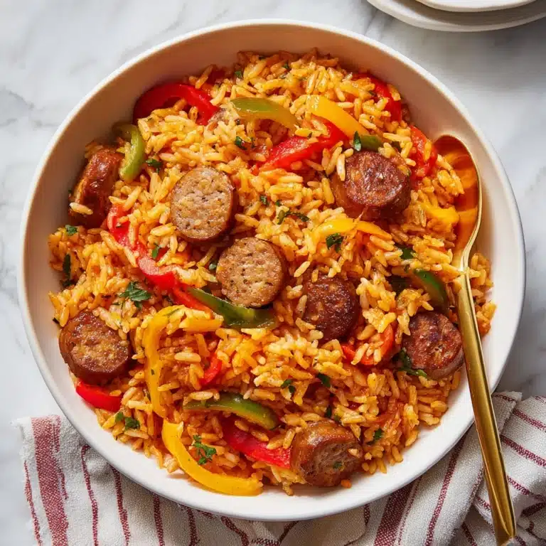Smoked Sausage and Peppers with Rice Recipe
