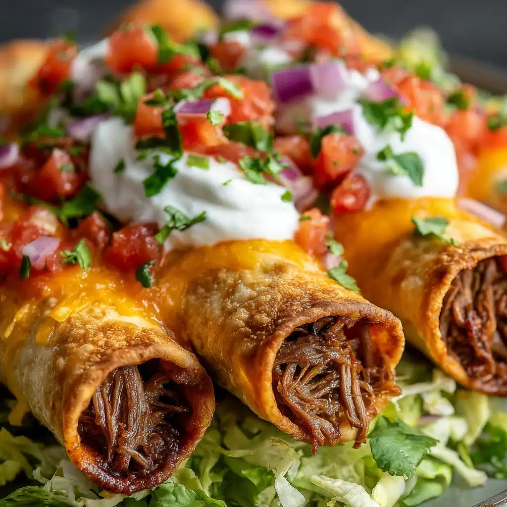 Crispy Beef Taquitos with Chipotle Sauce Recipe - Recipe Image