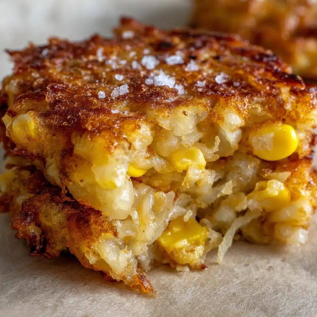 Crispy Cheddar Corn Potato Fritters Recipe - Recipe Image