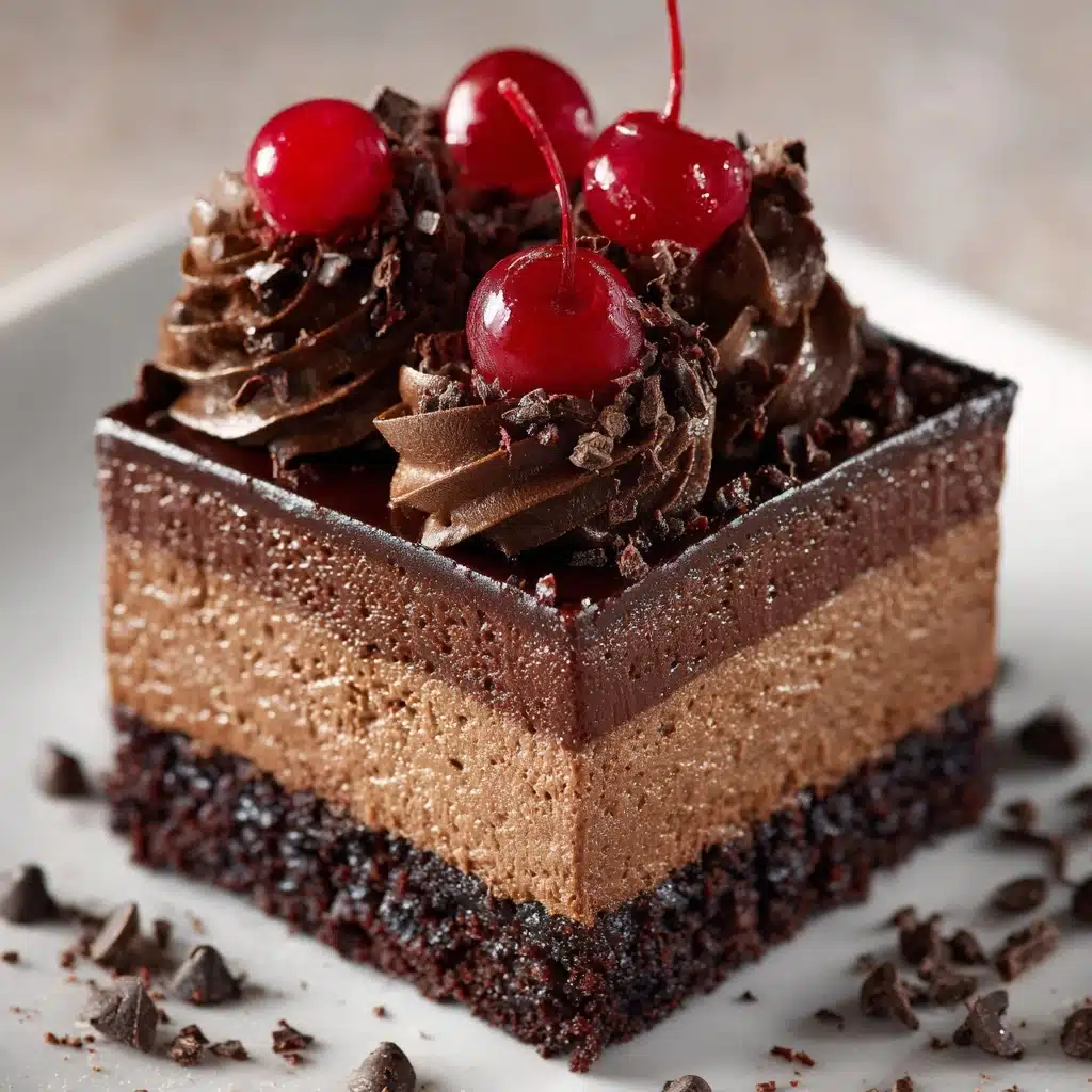 Triple Chocolate Mousse Cake Recipe