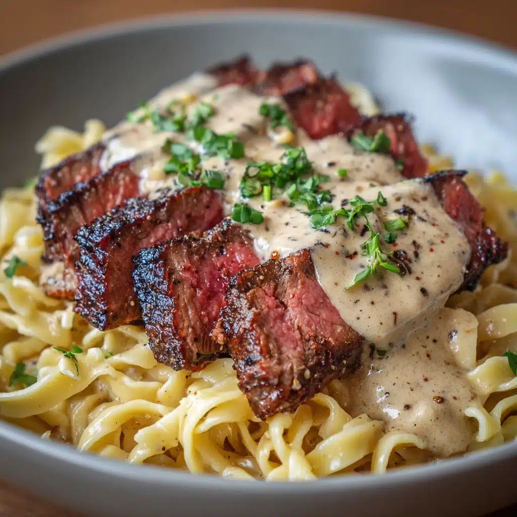Creamy Cajun Steak Alfredo Recipe