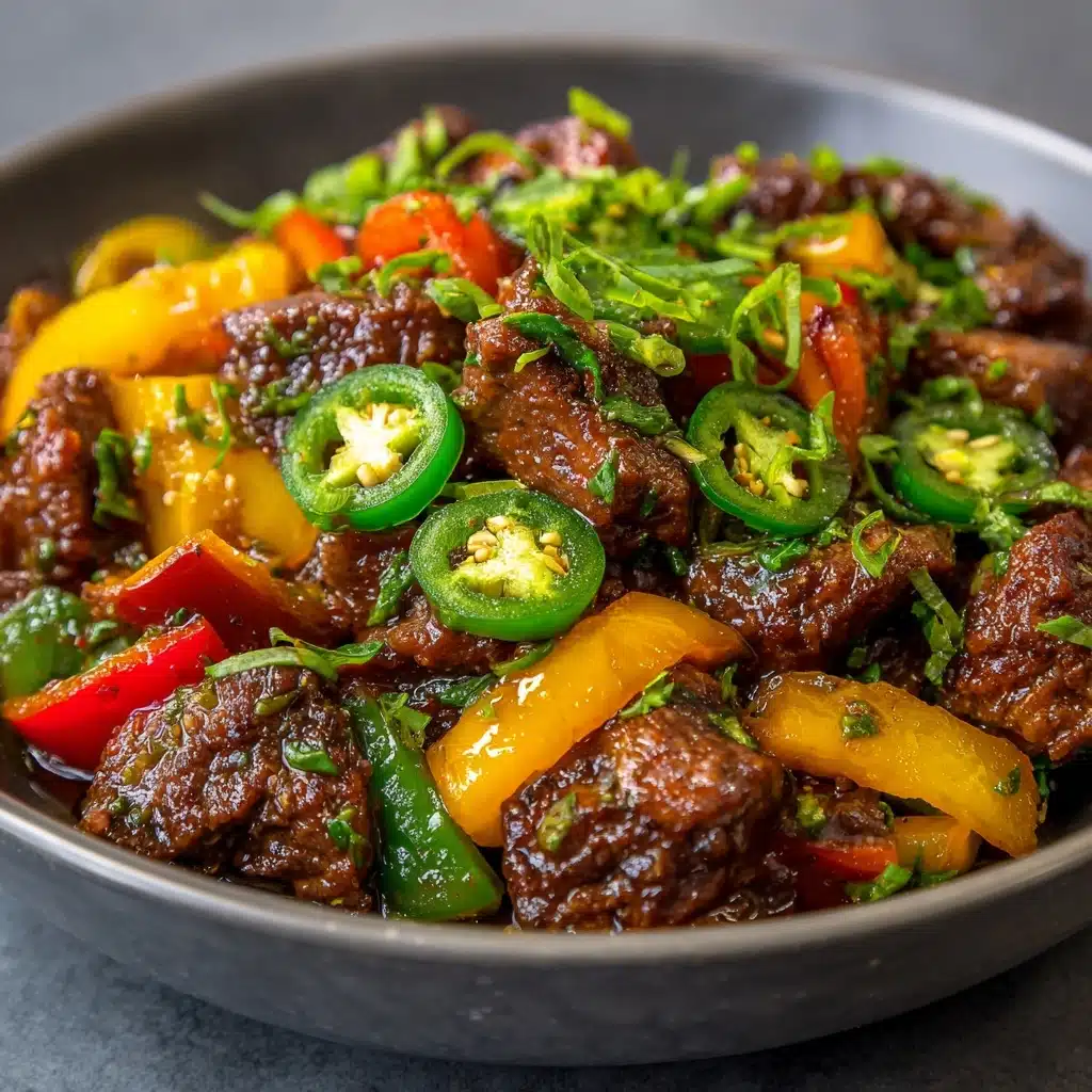 Spicy Jalapeño Popper Mediterranean Ground Beef Stir Fry Recipe