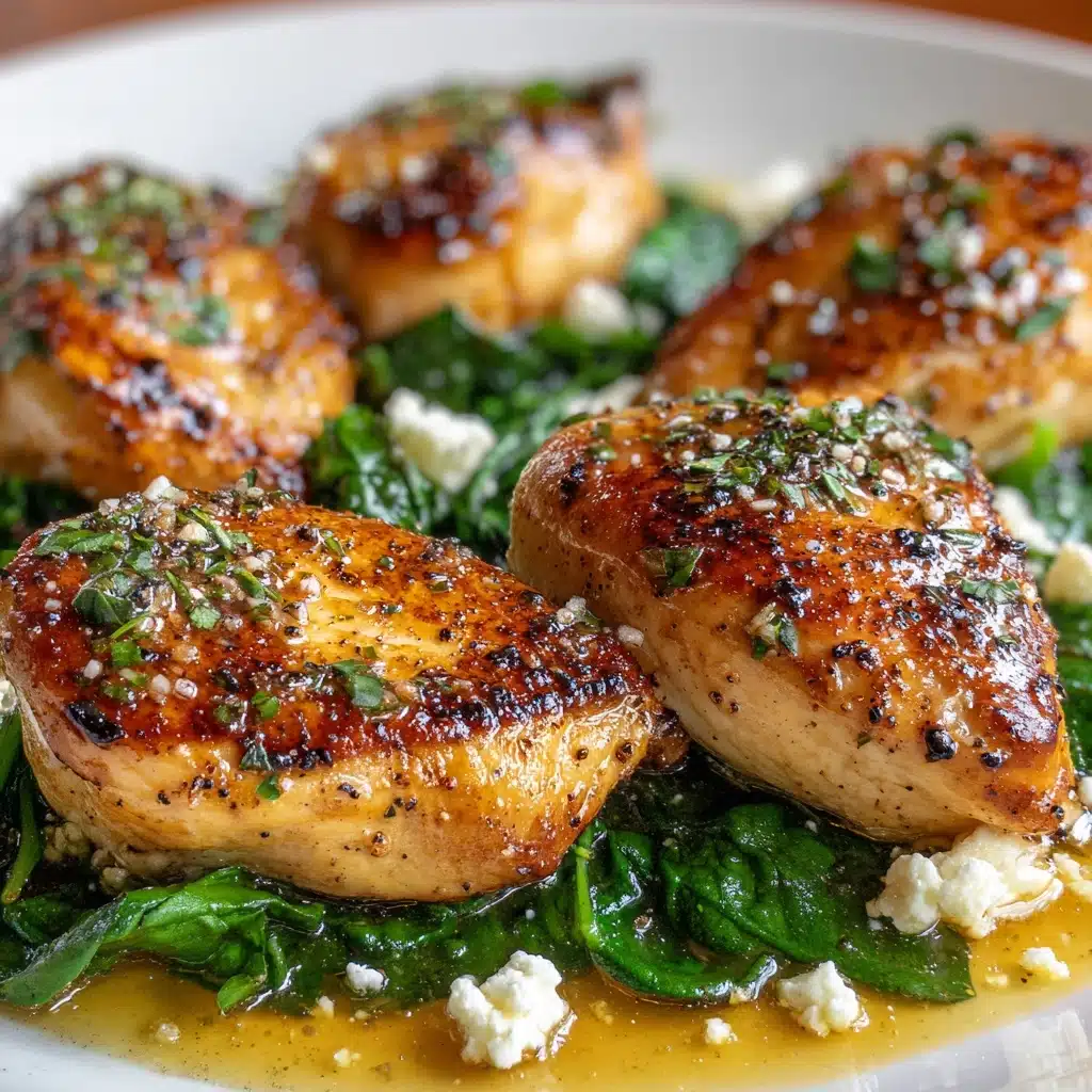 Low Carb Chicken Breast with Feta and Spinach Recipe