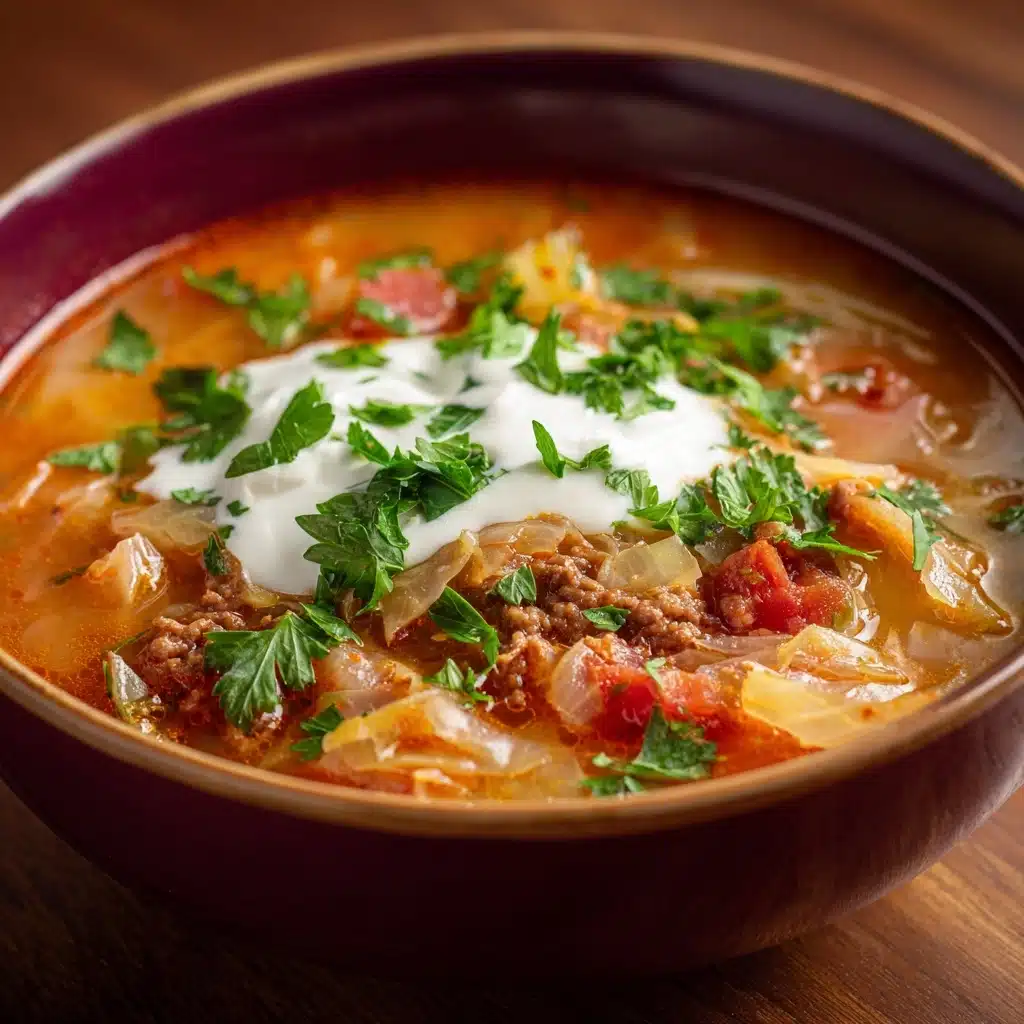 Polish Stuffed Cabbage Soup Recipe