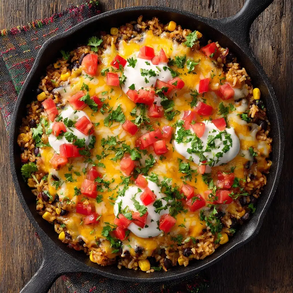 One-Pot Taco Rice Skillet Recipe - Recipe Image
