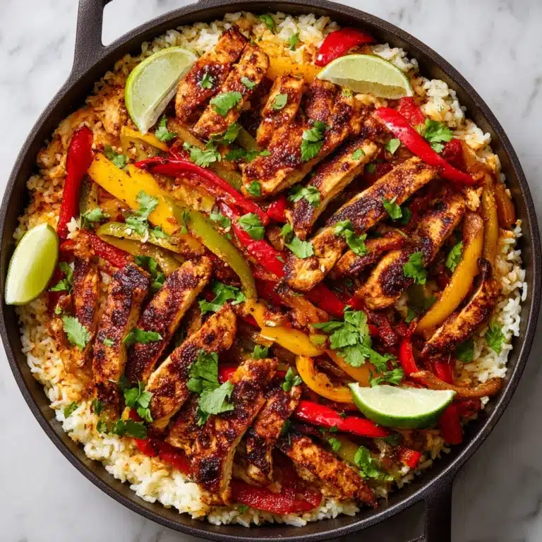 Chicken Fajita Rice Bowl (One Pan) Recipe