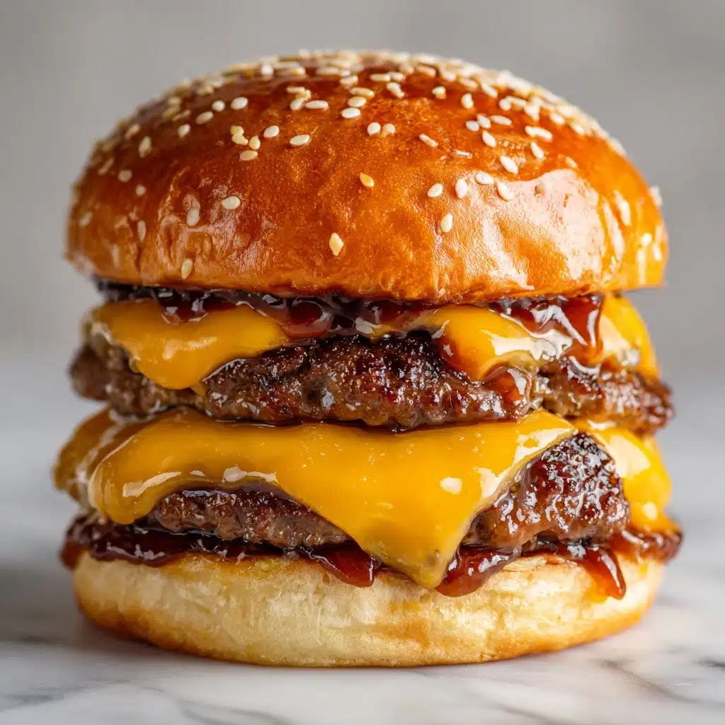 Juicy Teriyaki Parmesan Burgers with American Cheese Recipe