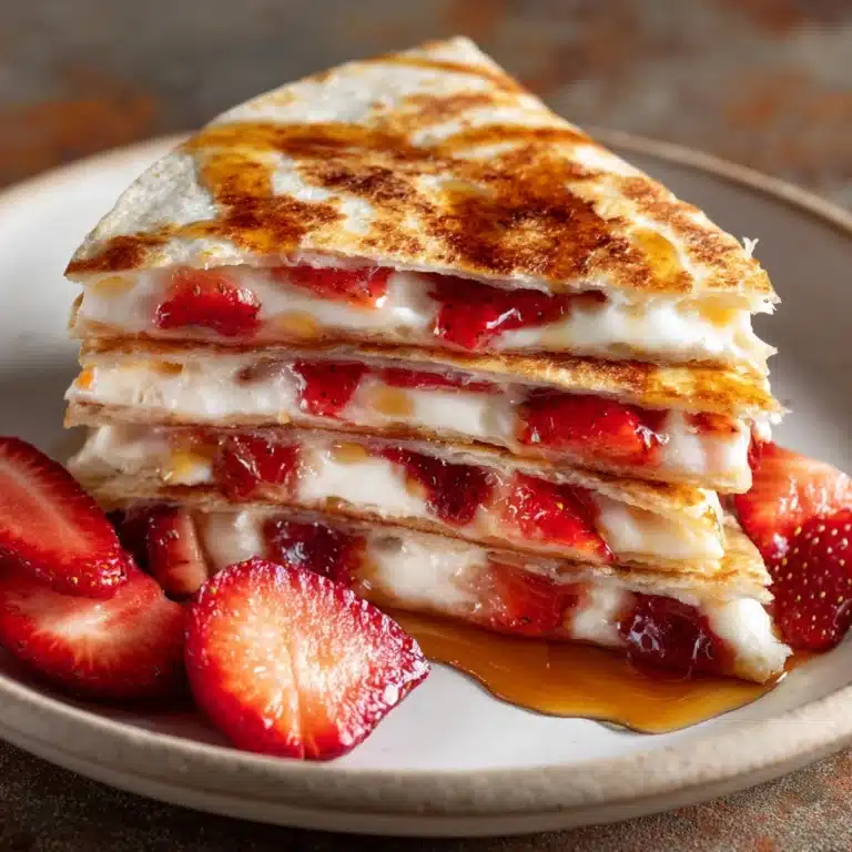Decadent Strawberry Cheesecake Quesadillas Recipe