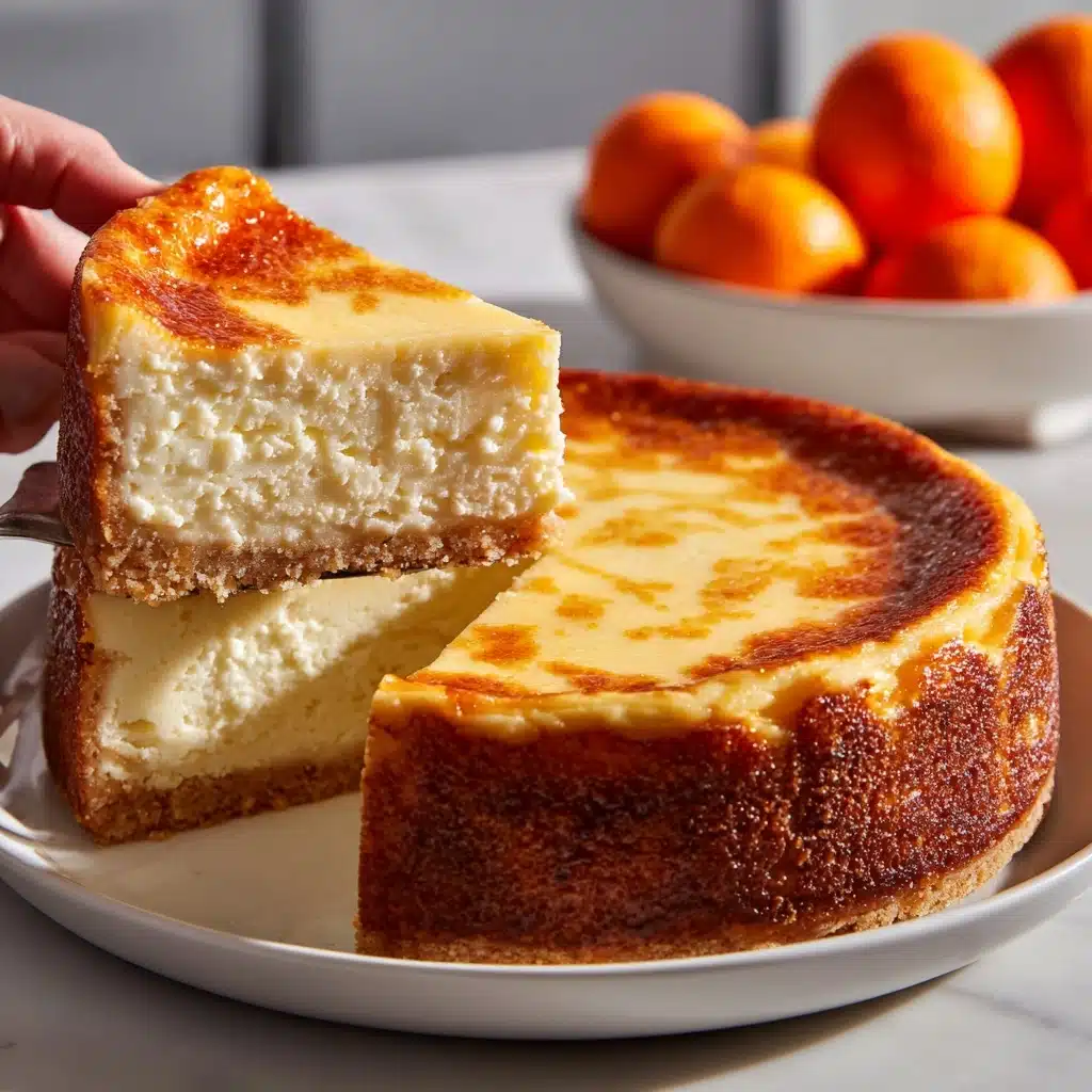 Orange or Clementine Ricotta Cheesecake Recipe - Recipe Image